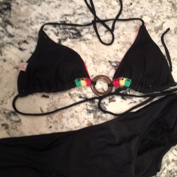 Jamaican black bikini - Picture 3 of 6